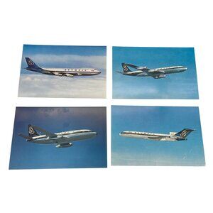 Vintage Olympic Airways Airplane Postcard Lot Boeing 747 707 727 737 Jets